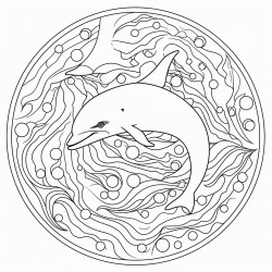 beluga whale mandala