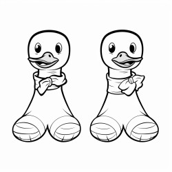 socks with rubber ducks on them