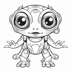 frosch  magie  cyber  robot  big eyes