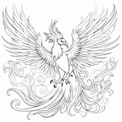 beautiful majestic mitical beautiful phoenix