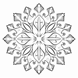 an intricate collection of unique snowflake designs each with detailed patterns