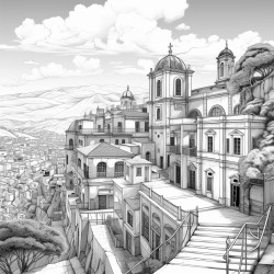 city ouro preto in brazil from above
