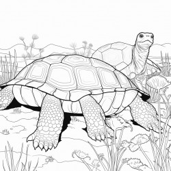 eastern indigo snake and gopher tortoise