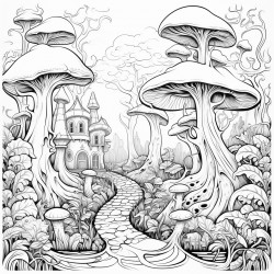 fantasy forest with a clearing