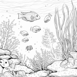 a living coral reef teeming with lives