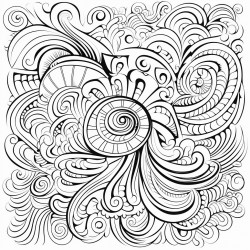 zen doodle pattern design