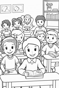 kids having fun in class