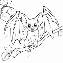 fiji bat hanging from tree