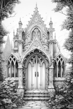filligree art neuveau door