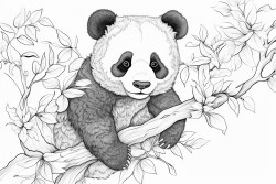 panda roux sur sa branche