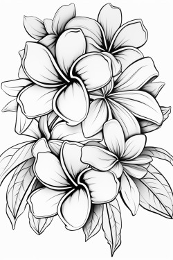 plumeria flowers