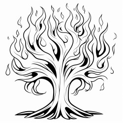a tree of fire and ice