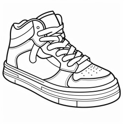 a simple layout sneaker to design ones own sneaker design