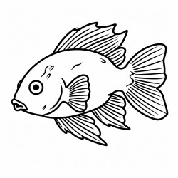 a cute icelandic plaice fish