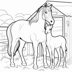 cat and horse stable