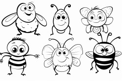 ant cat dog bee turtle frog ladybug bee spider