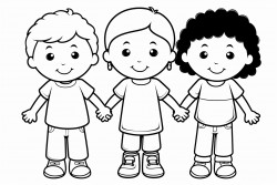 kids holding hands