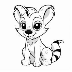cute baby tasmanian tiger dodo and smiled on