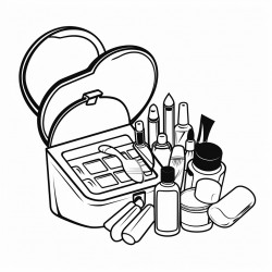 makeup in a purse