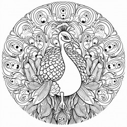 peacock mandala