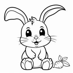 bunny rabbit with carrot