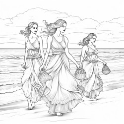 un grupo de canguros cerca de la playa