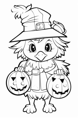 baby chickens dressed up for halloween