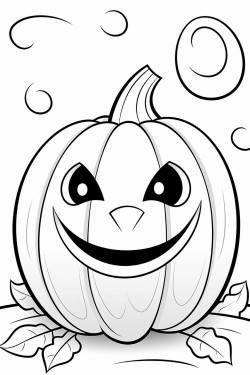 pumpkin halloween coloring page
