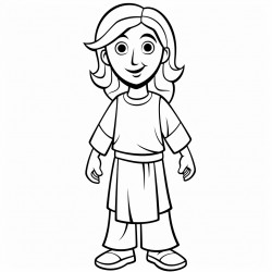 coloring activity about the character of jesus