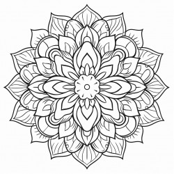 mandala with motivation quote