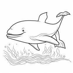 a cute icelandic blue whale