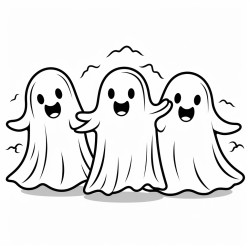 cute halloween ghosts