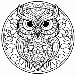 owl mandala art