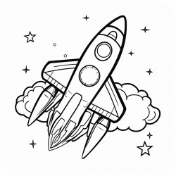 a spaceship seen flying in the sky