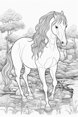 campo caballos molino