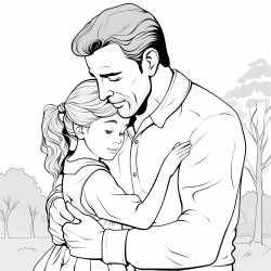 a girl missing her father