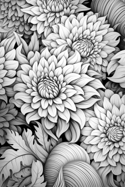 a page full of a detailed pattern that would be fun to color in