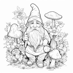 gnome ferique entour de lierre