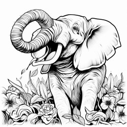 elephant singing at the karaoke