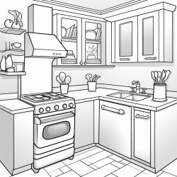 art deco kitchen