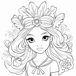 una nia de 7 aos burlandose