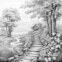 autumn leaves a scene capturing the beauty of fall with colorful leaves