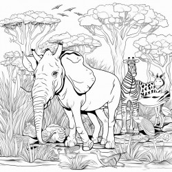 5 hidden animals in african bush