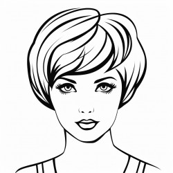 pixie haircut on a woman