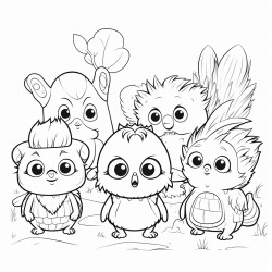 Moustros tiernos bonitos