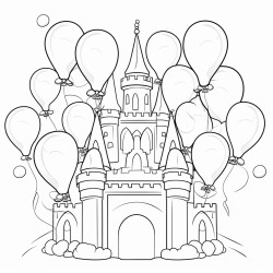 bouncy castle happy balloons sign rianar