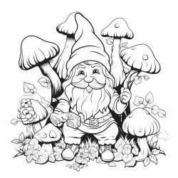 oak tree fantasy garden gnome baby