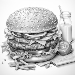 kot je hamburgera