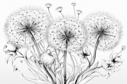 dandelion dreams dandelions in various stages from bloom to seed dispersal