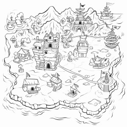 scary pirate map